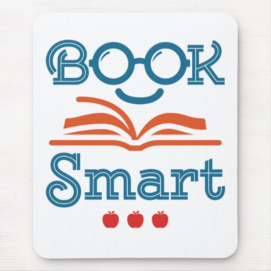 Buchen Sie Smart Funny Reading Lover Bookworm Mousepad (Vorne)