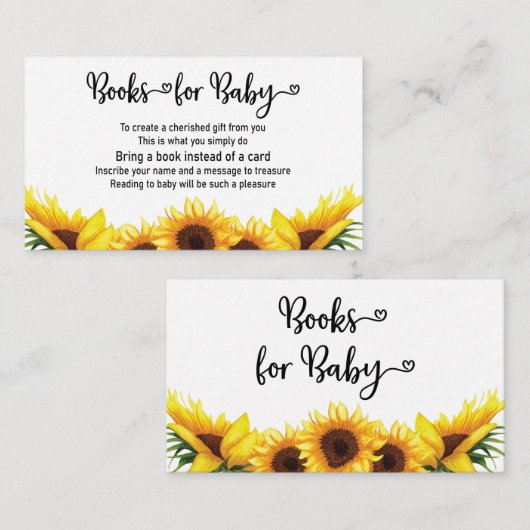 Buchen Sie Sonnenblumendusche Begleitkarte (Vorne/Hinten)