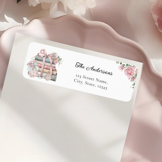 Buchen Sie Theme Girl Baby Shower Rücksendeadresse