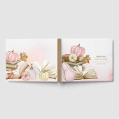 Buchen Sie Theme Pink Pumpkin Baby Showbook Gästebuch (Voll)