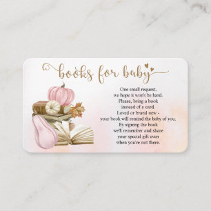 Buchen Sie Theme Pink Pumpkin Book Request Card Begleitkarte