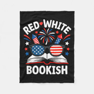 Buchen Sie unsere Flagge Sonnenbrille lustig rot w Fleecedecke