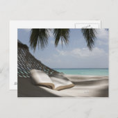 Buchen Sie unter einer Hängematte Postkarte (Vorne/Hinten)
