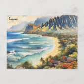 Buchen Sie Vintage Karte Hawaii Postkarten (Vorderseite)