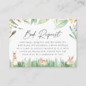 Buchen Sie Watercolor Spring Bunnies Baby Dusche Begleitkarte (Vorderseite)