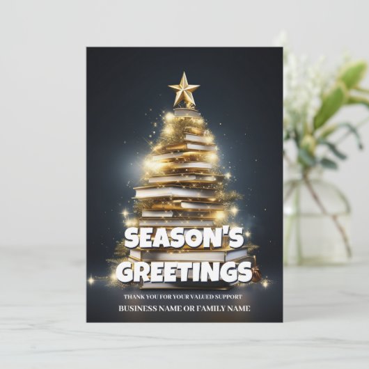 Buchen Sie Weihnachten Foto (Stehend Vorderseite)