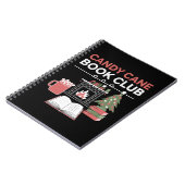 Buchen Sie Weihnachts Candy Cane Book Club Buchen Notizblock (Linke Seite)