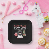 Buchen Sie Weihnachts Candy Cane Book Club Buchen Pappteller (Party)