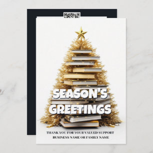 Buchen Sie Weihnachtsbaumschreiber Feiertage Foto Feiertagskarte