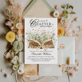 Buchen Sie Wildblume ein neues Kapitel Babydusche Einladung