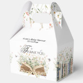 Buchen Sie Wildblume ein neues Kapitel Babydusche  Geschenkschachtel (Vorderseite)