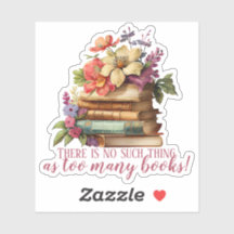 Buchen Sie zu viele Bücher mit Blumenschnitt