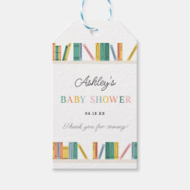 Buchen Theme Storybook Baby Shower Gevor Geschenkanhänger