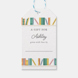 Buchen Theme Storybook Kinderdusche Geschenkanhänger