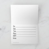 Buchen Themed Baby Shower Einladung (Innenseite)