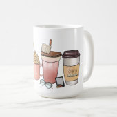 Buchen und Kaffee Lover's Delight Kaffeetasse (VorderseiteRechts)
