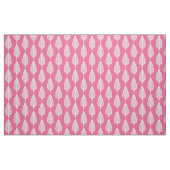 Buchenblatmuster - Pink und Weiß Stoff (Fat Quarter (45,7 x 55,9 cm))