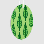 Buchenblattmuster - grüne Farbtöne Ornament (Vorderseite)