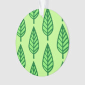 Buchenblattmuster - grüne Farbtöne Ornament (Vorderseite)