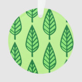 Buchenblattmuster - grüne Farbtöne Ornament (Vorderseite)