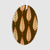 Buchenblattmuster - orange und braun ornament (Vorderseite)