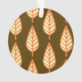 Buchenblattmuster - orange und braun ornament (Rückseite)