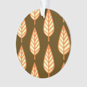 Buchenblattmuster - orange und braun ornament (Vorderseite)