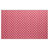 Buchenblattmuster - rubinrot und creme stoff (Yard (91,4 cm))