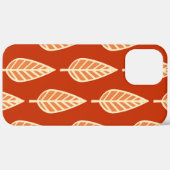 Buchenblattmuster - Töne von Mandarinen Case-Mate iPhone Hülle (Hinten (horizontal))