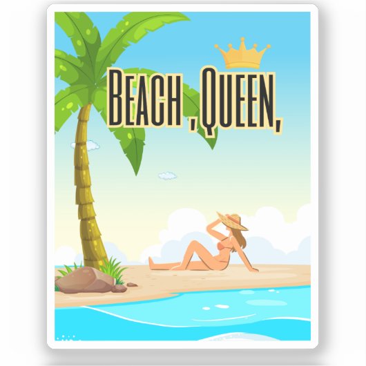 Buchenkönigin Aufkleber (Vorderseite)