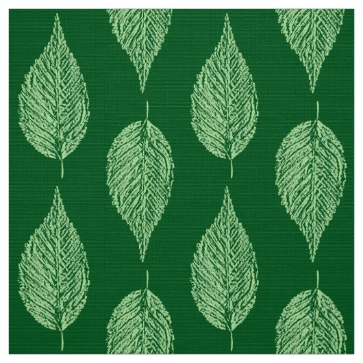 Buchenleaf Chalk Print, Deep Emerald Green Stoff (Muster)