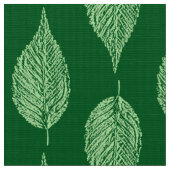 Buchenleaf Chalk Print, Deep Emerald Green Stoff (Nahaufnahme)