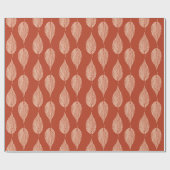 Buchenleaf Chalk Print, Mandarin Orange Geschenkpapier (Flach)