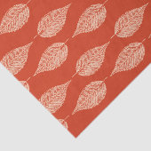 Buchenleaf Chalk Print, Mandarin Orange Seidenpapier (Ausschnitt)