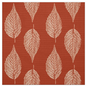 Buchenleaf Chalk Print, Mandarin Orange Stoff