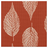 Buchenleaf Chalk Print, Mandarin Orange Stoff (Nahaufnahme)