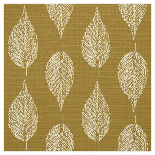 Buchenleaf Chalk Print, Senf Gelb / Gold Stoff (Muster)