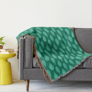 Buchenleaf Chalk Print, Türkis und Aqua Decke