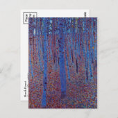 Buchenwald von Gustav Klimt Postkarte (Vorne/Hinten)