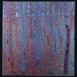 Buchenwald von Gustav Klimt, Vintager Jugendstil Serviette<br><div class="desc">Der Buchenwald (1902) von Gustav Klimt ist ein Vintages Viktorianisches Kunstlandschaftsbild der Ära,  das eine Naturlandschaft beherbergt. Ein dunkler Wald mit Buchen und Blätter in der Nacht. Über den Künstler: Gustav Klimt (1862-1918) war ein österreichischer Symbolik-Maler und einer der prominentesten Mitglieder der Wiener Jugendstil-Bewegung.</div>