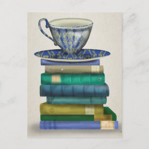 Bücher 3 postkarte