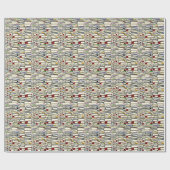 Bücher als Wrapping Paper Geschenkpapier (Flach)