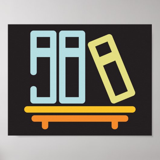 Bücher auf einem Schild (Vorne)