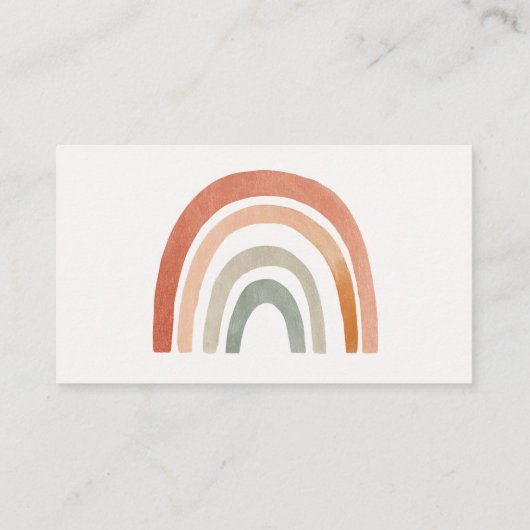 Bücher aus Terrakotta, in Form eines Regenbogens,  Begleitkarte (Rückseite)