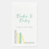 Bücher-Baby-Party Serviette (Vorderseite)