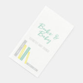 Bücher-Baby-Party Serviette (Ecke)
