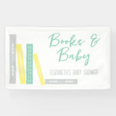 Bücher Baby Shower Banner (Horizontal)