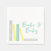 Bücher Baby Shower Serviette (Vorderseite)