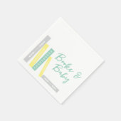 Bücher Baby Shower Serviette (Ecke)