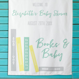Bücher Baby Shower Wandteppich